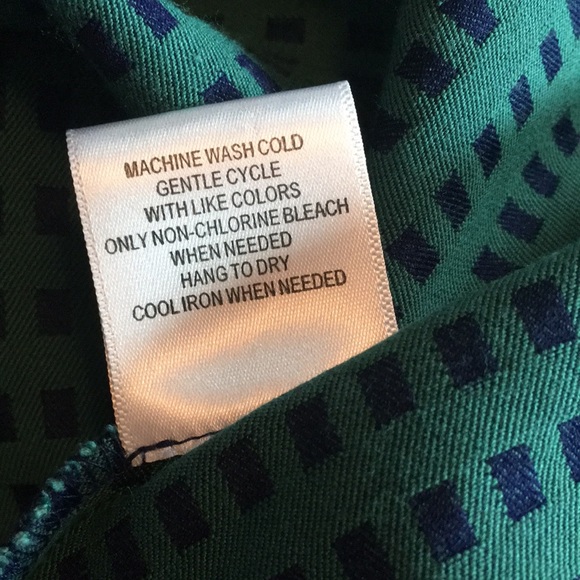 Modcloth mod retro 60s style dress green and blue windowpane print - Picture 13 of 17